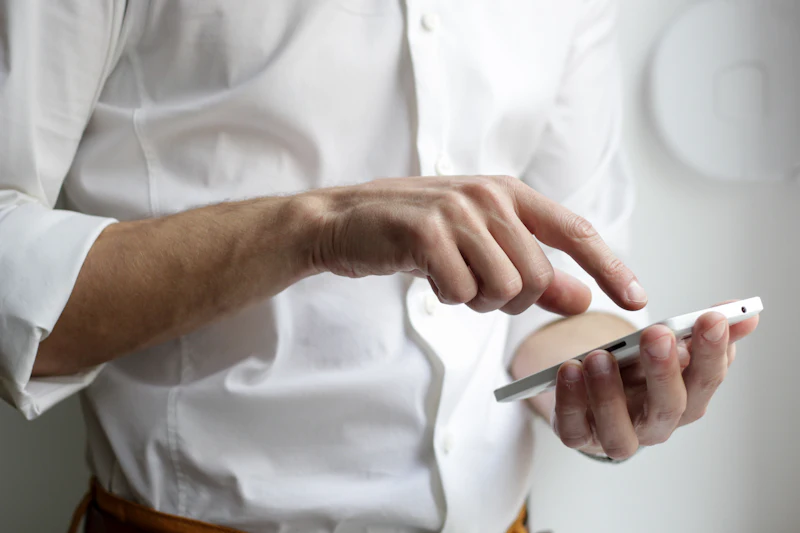 Person using a phone